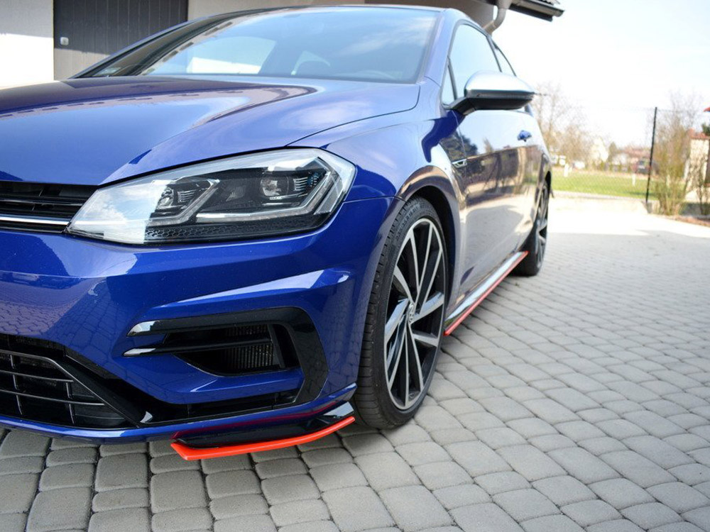 Maxton front side splitters volkswagen golf r/r-line mk7 facelift models 4 Maxton front side splitters volkswagen golf r/r-line mk7 facelift models - image 4