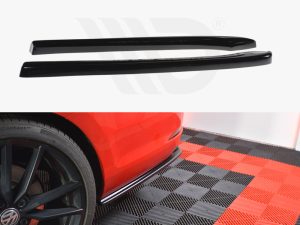 Maxton Rear Side Splitters V1 Volkswagen Golf Mk7 R Variant (Facelift Models)