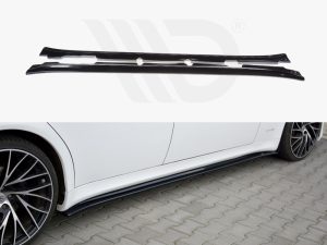 Maxton Side Skirts Diffusers Maserati Quattroporte Mk5 Facelift Models (2009-2012)