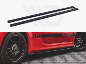 Maxton Side Skirts Diffusers Fiat 500 Abarth Mk1 Facelift Models (2016+)
