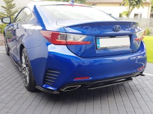 Maxton Central Rear Splitter (Without Vertical Bars) Lexus RC (2014+)