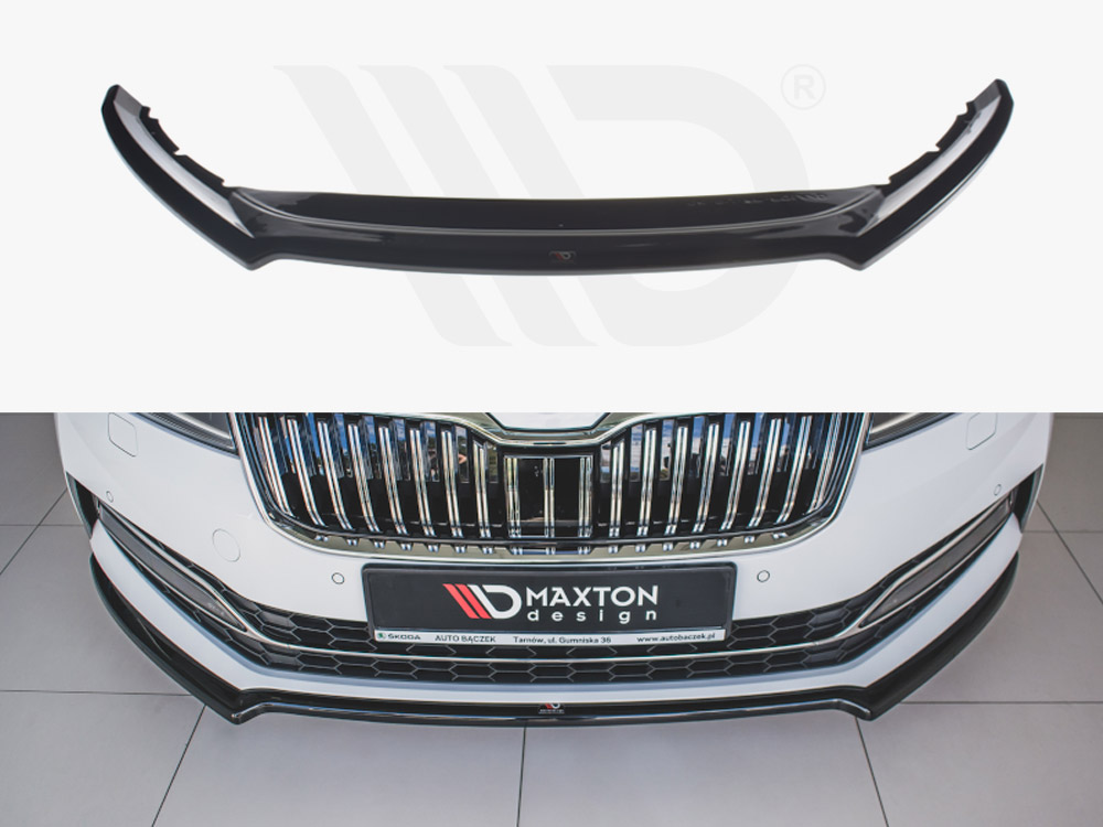 Maxton front splitter v1 skoda superb mk3 facelift models (2019+) 1 Maxton front splitter v1 skoda superb mk3 facelift models (2019+)