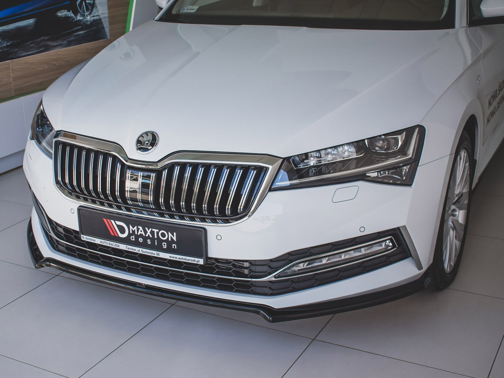 Maxton front splitter v1 skoda superb mk3 facelift models (2019+) 2 Maxton front splitter v1 skoda superb mk3 facelift models (2019+) - image 2