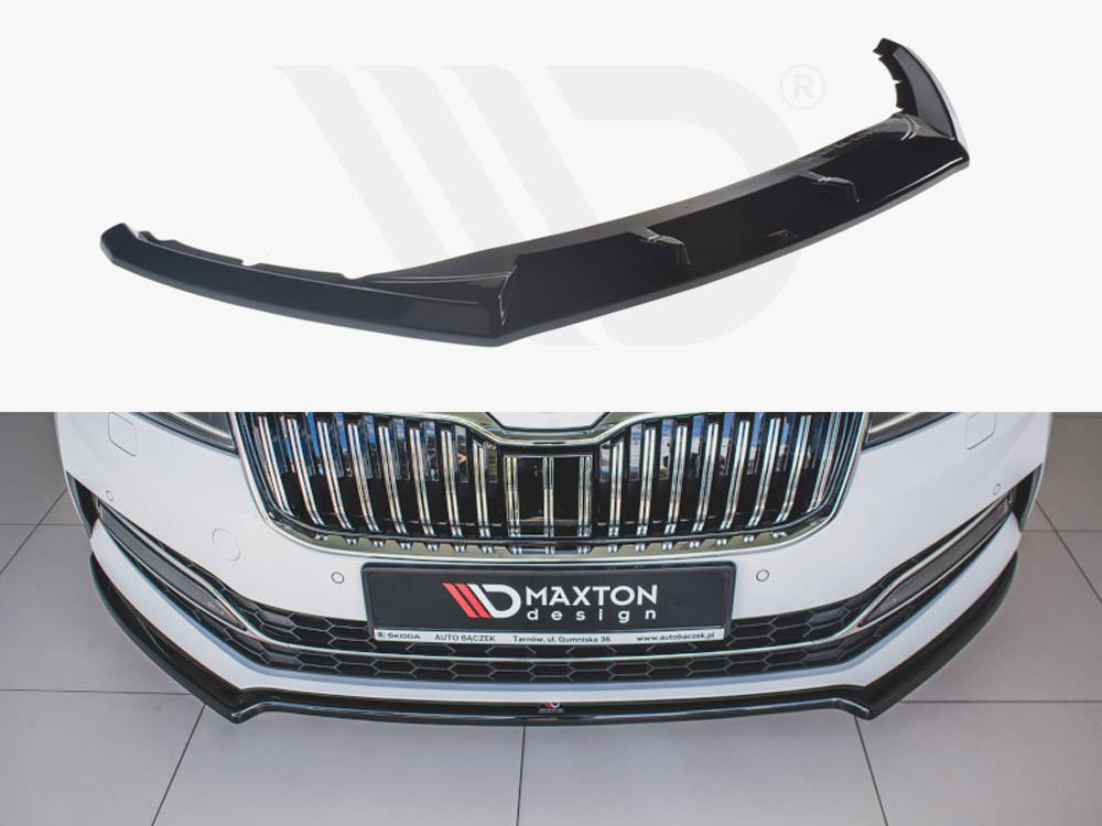 Maxton front splitter v2 skoda superb mk3 facelift models (2019+) 1 Maxton front splitter v2 skoda superb mk3 facelift models (2019+)