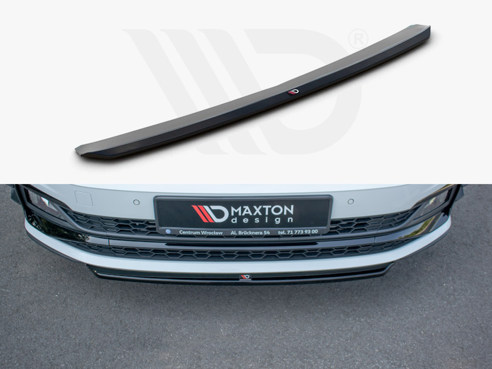 Maxton front splitter v4 volkswagen polo gti/r-line mk6 1 Maxton front splitter v4 volkswagen polo gti/r-line mk6