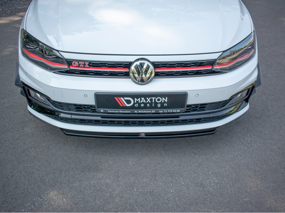 Maxton front splitter v4 volkswagen polo gti/r-line mk6 2 Maxton front splitter v4 volkswagen polo gti/r-line mk6 - image 2