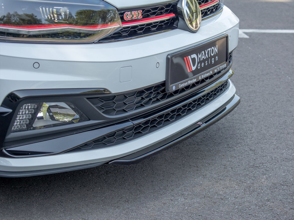 Maxton front splitter v4 volkswagen polo gti/r-line mk6 3 Maxton front splitter v4 volkswagen polo gti/r-line mk6 - image 3