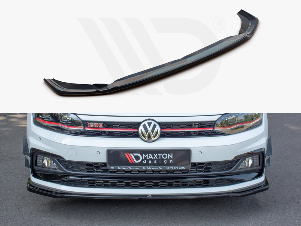Maxton front splitter v2 volkswagen polo gti/r-line mk6 1 Maxton front splitter v2 volkswagen polo gti/r-line mk6