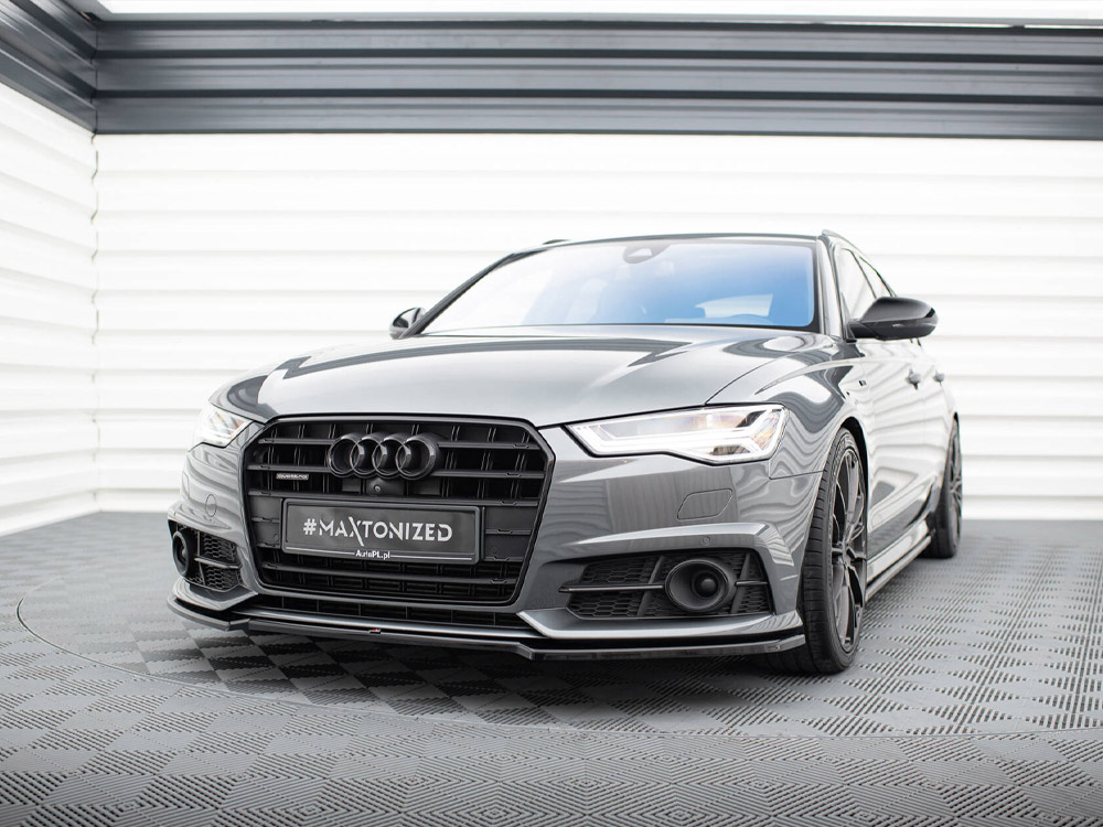 Maxton front splitter v2 audi a6 / a6 c7 s-line / s6 c7 facelift models 2 Maxton front splitter v2 audi a6 / a6 c7 s-line / s6 c7 facelift models - image 2