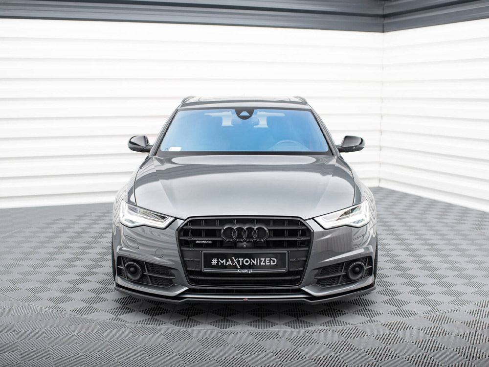 Maxton front splitter v2 audi a6 / a6 c7 s-line / s6 c7 facelift models 3 Maxton front splitter v2 audi a6 / a6 c7 s-line / s6 c7 facelift models - image 3