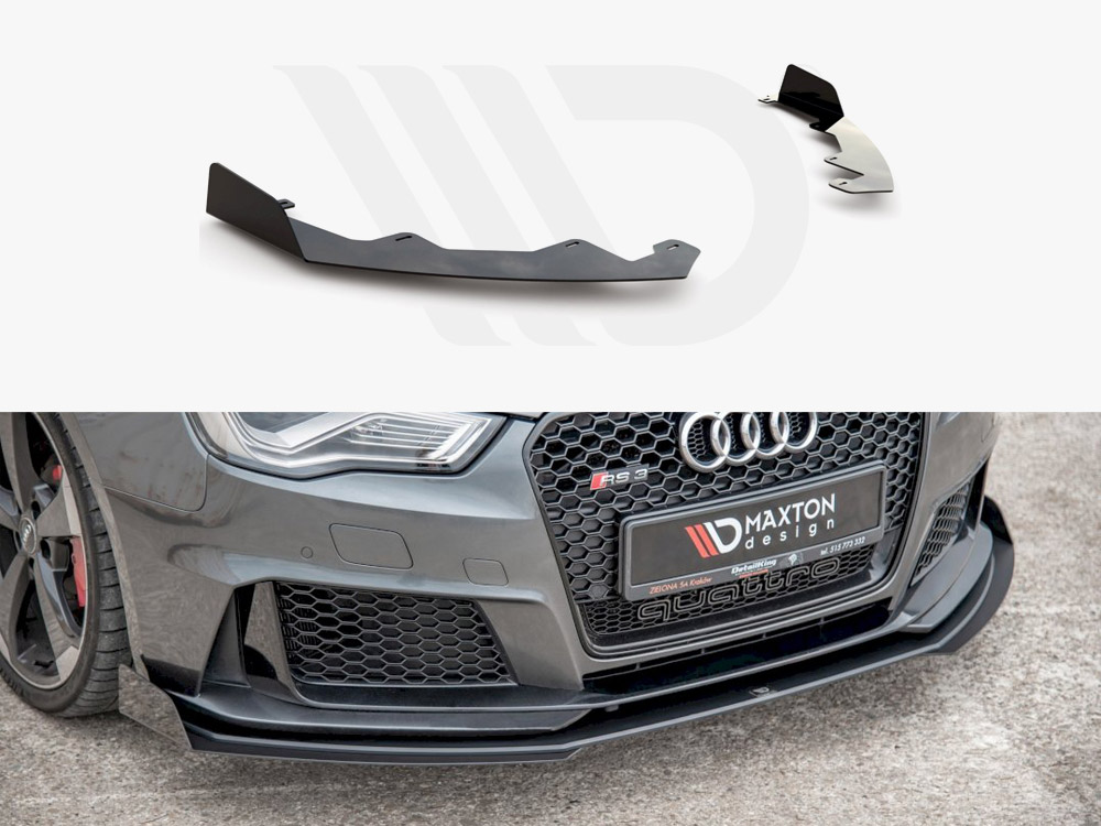 Maxton front splitter flaps audi rs3 8v sportback (2015-2016) 1 Maxton front splitter flaps audi rs3 8v sportback (2015-2016)