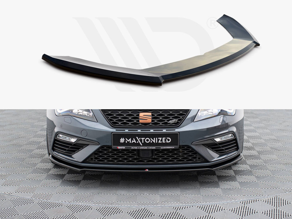Maxton front splitter v4 seat leon cupra/fr mk3 facelift models 1 Maxton front splitter v4 seat leon cupra/fr mk3 facelift models