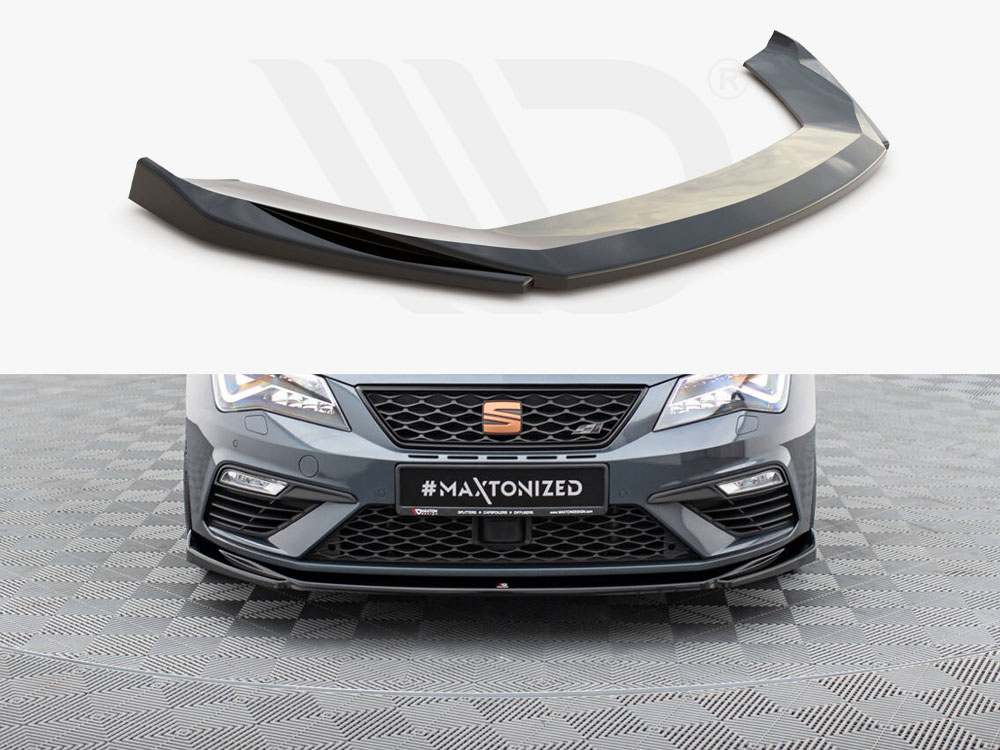Maxton front splitter v5 seat leon cupra/fr mk3 facelift models 1 Maxton front splitter v5 seat leon cupra/fr mk3 facelift models