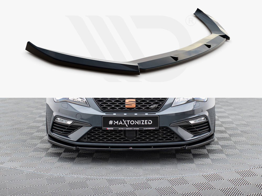 Maxton front splitter v6 seat leon cupra/fr mk3 facelift models 1 Maxton front splitter v6 seat leon cupra/fr mk3 facelift models