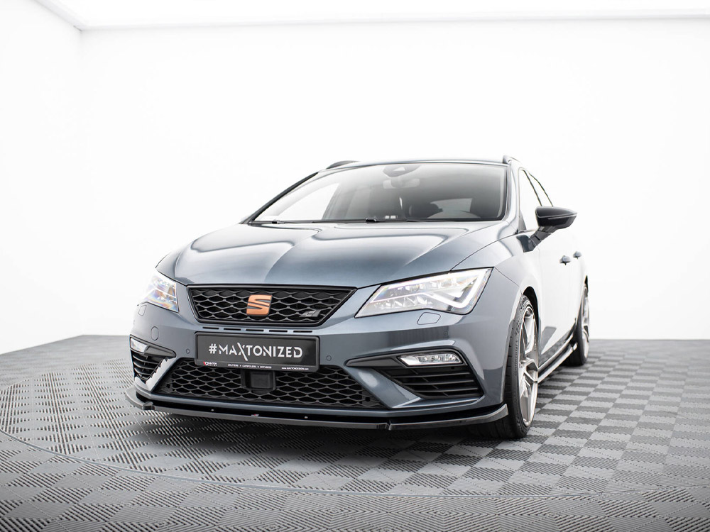 Maxton front splitter v6 seat leon cupra/fr mk3 facelift models 2 Maxton front splitter v6 seat leon cupra/fr mk3 facelift models - image 2