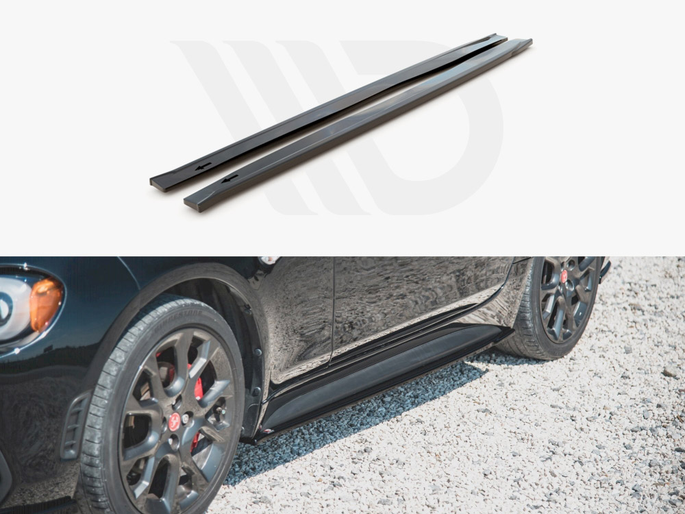 Maxton side skirts splitters fiat 124 spider abarth (2017+) 1 Maxton side skirts splitters fiat 124 spider abarth (2017+)