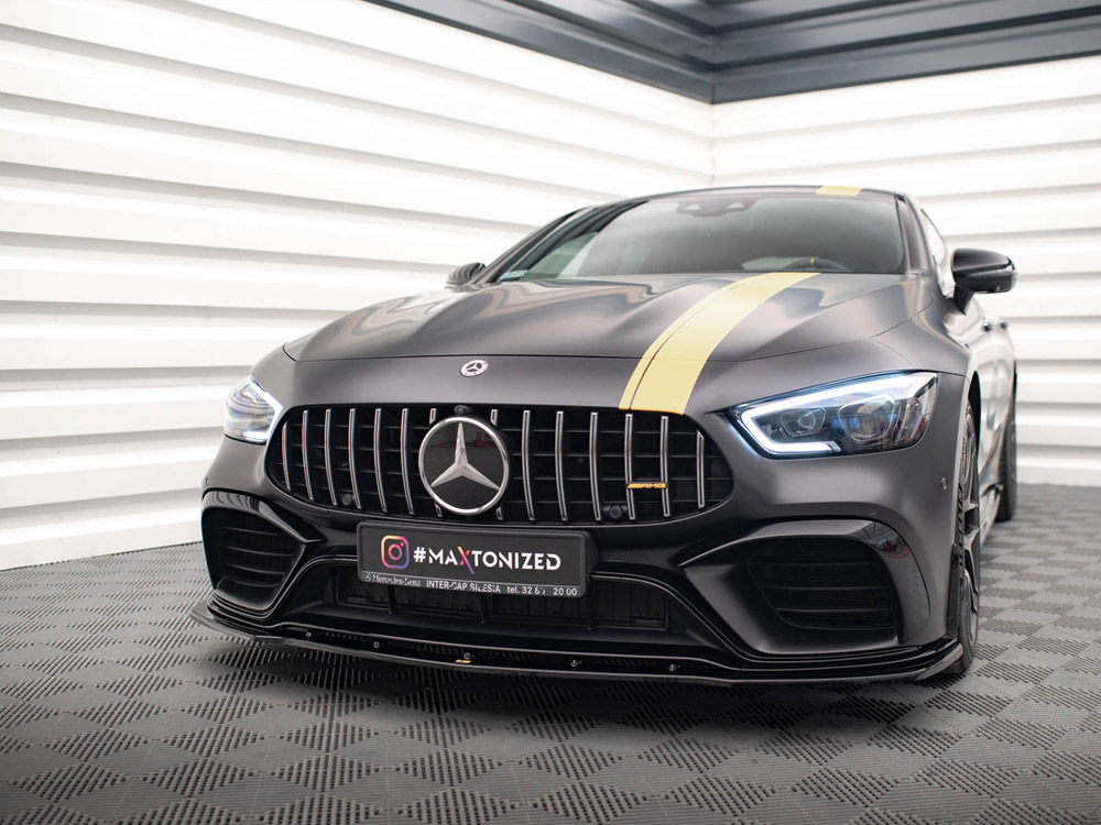 Maxton front splitter v2 mercedes amg gt 63s 4-door coupe aero 2 Maxton front splitter v2 mercedes amg gt 63s 4-door coupe aero - image 2