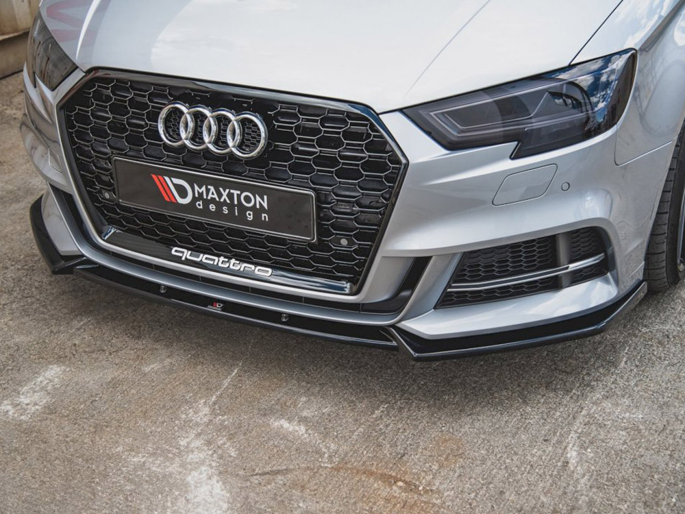 Maxton front splitter v3 audi s3/a3 s-line 8v facelift models saloon (2016-2020) 3 Maxton front splitter v3 audi s3/a3 s-line 8v facelift models saloon (2016-2020) - image 3
