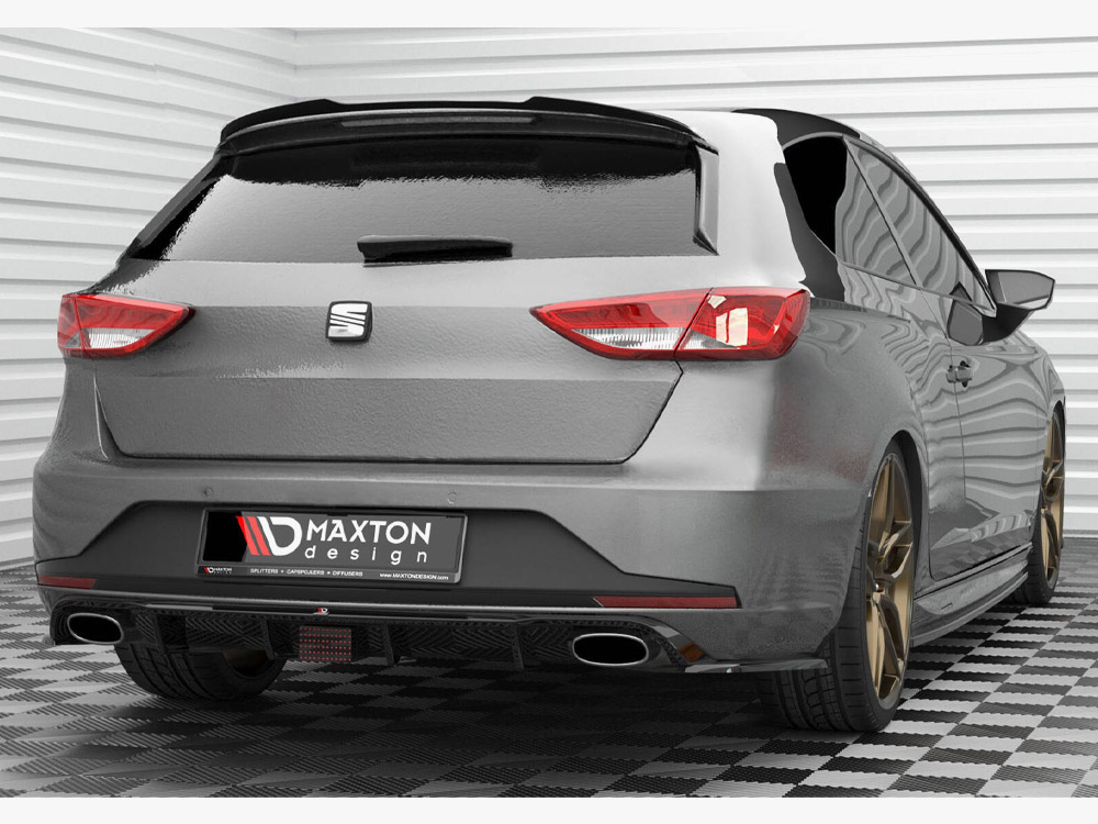 Maxton spoiler cap v2 seat leon cupra sportstourer mk3 facelift models 2 Maxton spoiler cap v2 seat leon cupra sportstourer mk3 facelift models - image 2