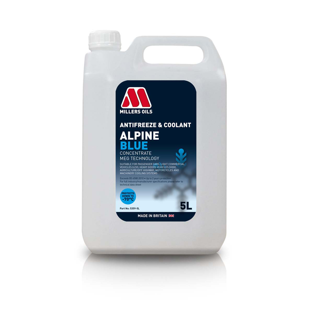 Millers oils alpine blue antifreeze coolant concentrate 2 Millers oils alpine blue antifreeze coolant concentrate - image 2