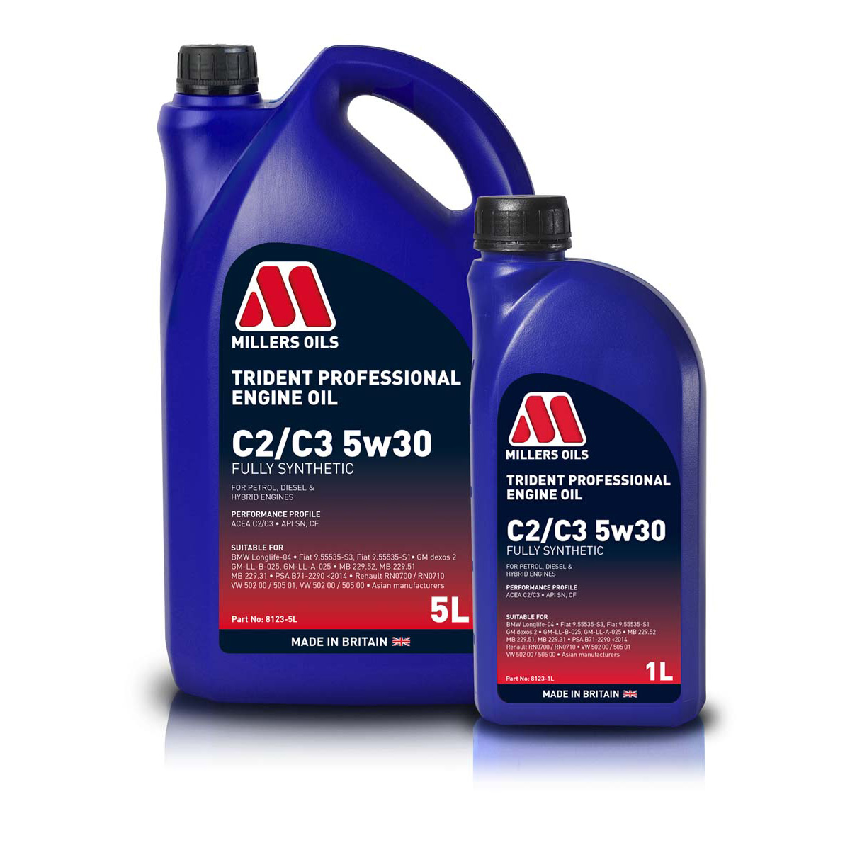 Millers oils trident professional c2/c3 5w30 engine oil 1 Millers oils trident professional c2/c3 5w30 engine oil