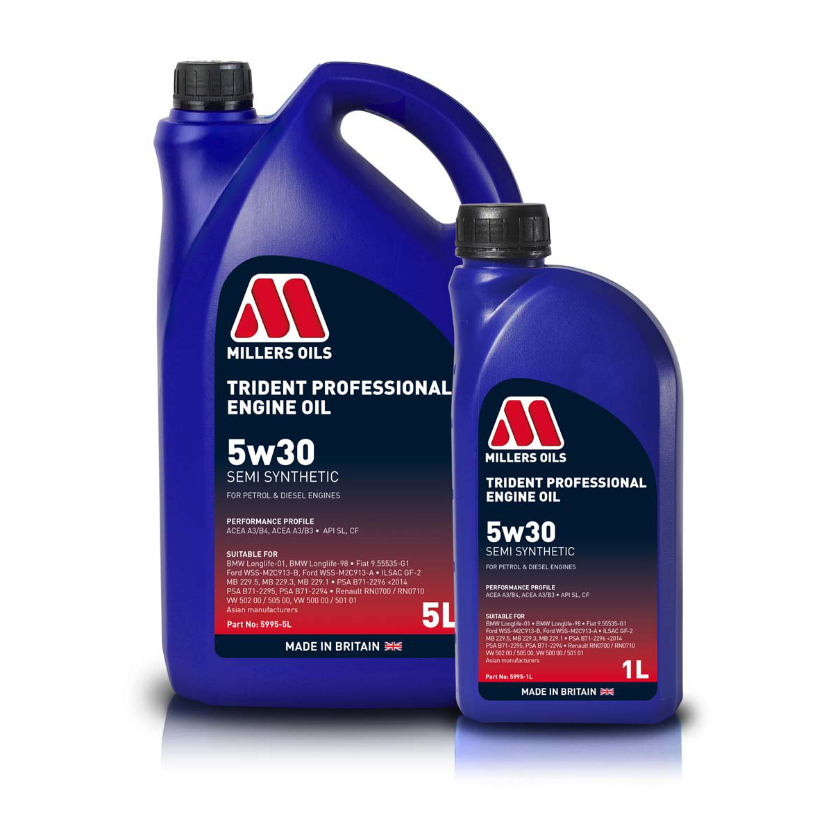 Millers oils trident professional engine oil 5w30 1 Millers oils trident professional engine oil 5w30