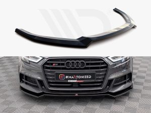 Maxton Front Splitter V2 Audi S3/A3 S-Line Sportback 8V Facelift Models