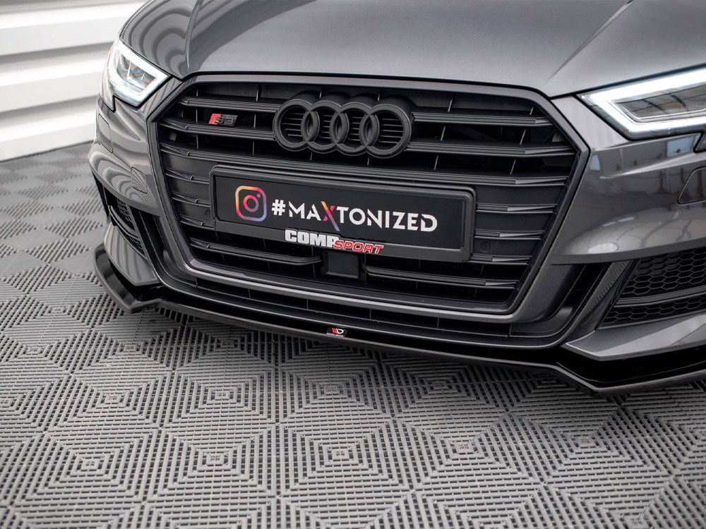 Maxton front splitter v2 audi s3/a3 s-line sportback 8v facelift models 4 Maxton front splitter v2 audi s3/a3 s-line sportback 8v facelift models - image 4