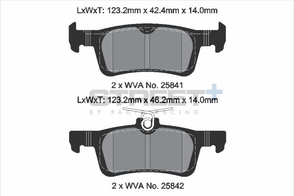 Pagid racing street+ brake pads - t8235sp2001 2 Pagid racing street+ brake pads - t8235sp2001 - image 2