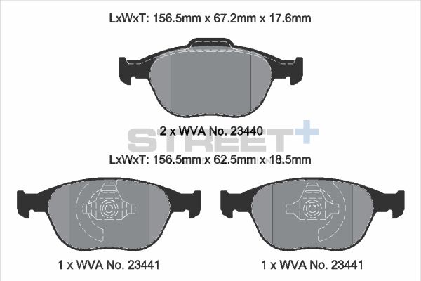 Pagid racing street+ brake pads - t8174sp2001 2 Pagid racing street+ brake pads - t8174sp2001 - image 2