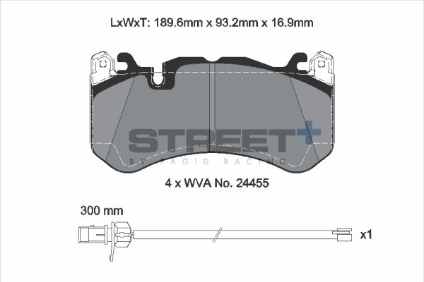 Pagid racing street+ brake pads - t8073sp2001 2 Pagid racing street+ brake pads - t8073sp2001 - image 2