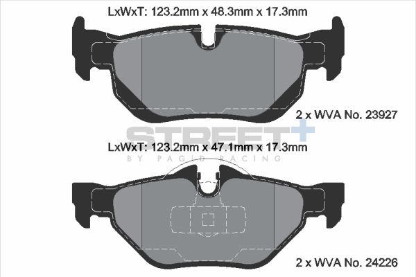 Pagid racing street+ brake pads - t8051sp2001 2 Pagid racing street+ brake pads - t8051sp2001 - image 2