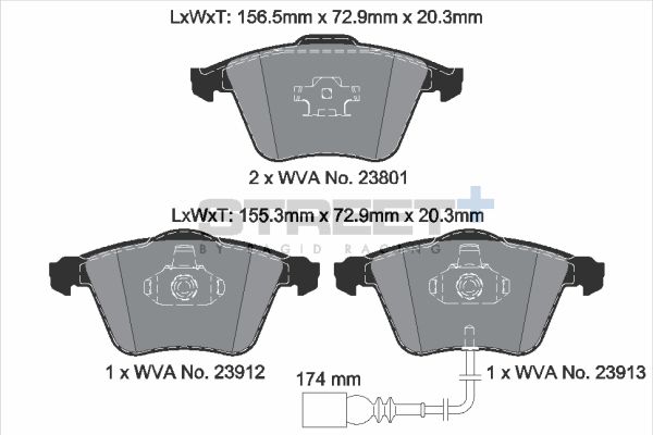 Pagid racing street+ brake pads - t8046sp2001 2 Pagid racing street+ brake pads - t8046sp2001 - image 2