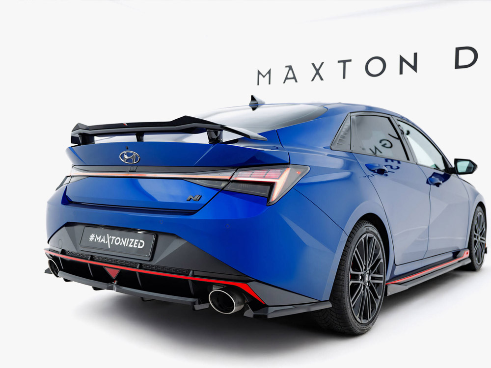 Maxton central rear splitter (vertical bars) hyundai elantra n mk7 2 Maxton central rear splitter (vertical bars) hyundai elantra n mk7 - image 2