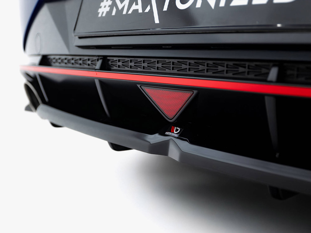 Maxton central rear splitter (vertical bars) hyundai elantra n mk7 4 Maxton central rear splitter (vertical bars) hyundai elantra n mk7 - image 4