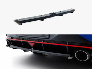 Maxton Central Rear Splitter (Vertical Bars) Hyundai Elantra N Mk7