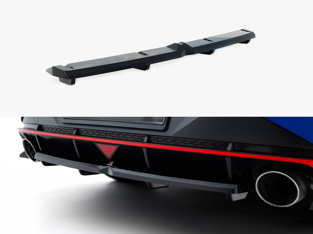 Maxton central rear splitter (vertical bars) hyundai elantra n mk7 1 Maxton central rear splitter (vertical bars) hyundai elantra n mk7