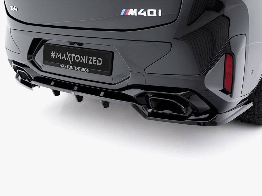 Maxton rear splitter (vertical bars) v2 bmw x4 m-pack g02 facelift models 3 Maxton rear splitter (vertical bars) v2 bmw x4 m-pack g02 facelift models - image 3