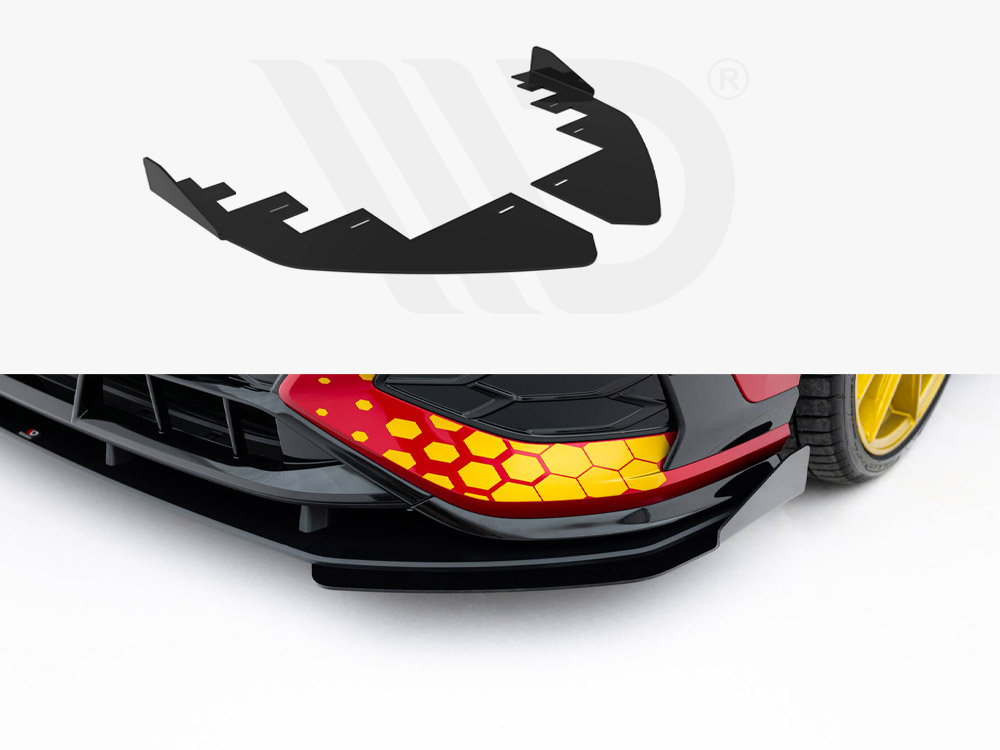 Maxton front flaps volkswagen golf gti clubsport mk8 facelift models 1 Maxton front flaps volkswagen golf gti clubsport mk8 facelift models