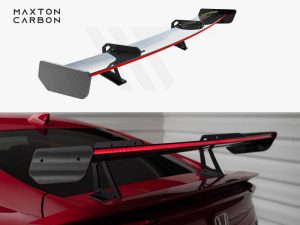 Maxton Carbon Spoiler with Upper Swan Mounting + LED for Honda Civic Si Mk10