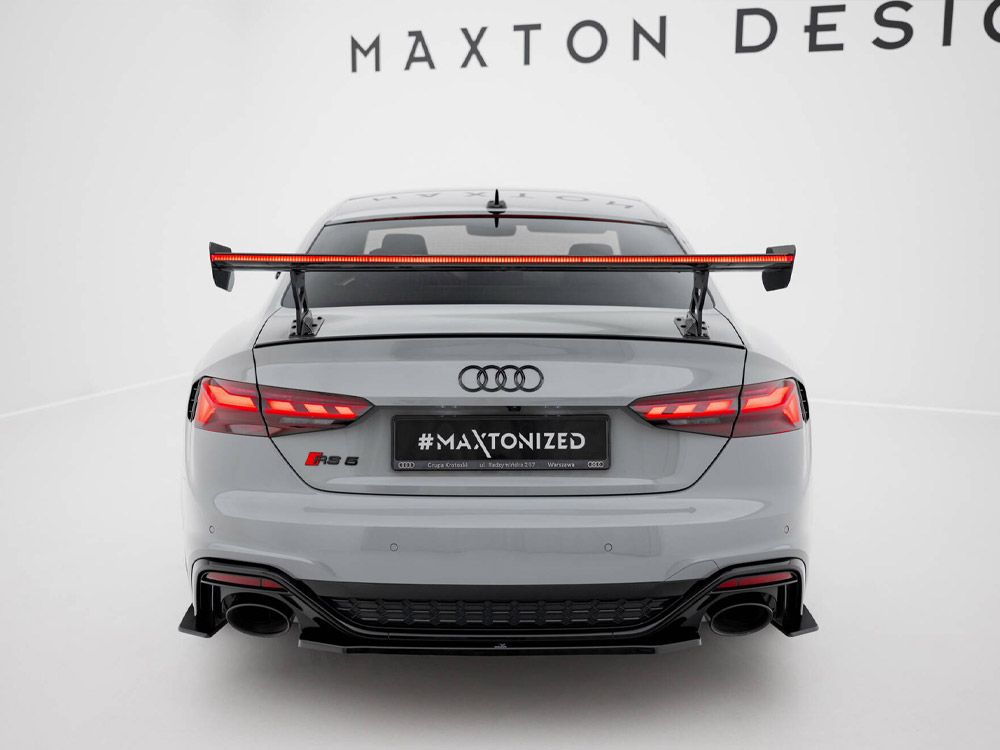 Maxton carbon spoiler with external brackets uprights v2 + led for audi a5 / a5 s-line / s5 / rs5 coupe f5 / f5 facelift models 6 Maxton carbon spoiler with external brackets uprights v2 + led for audi a5 / a5 s-line / s5 / rs5 coupe f5 / f5 facelift models - image 6