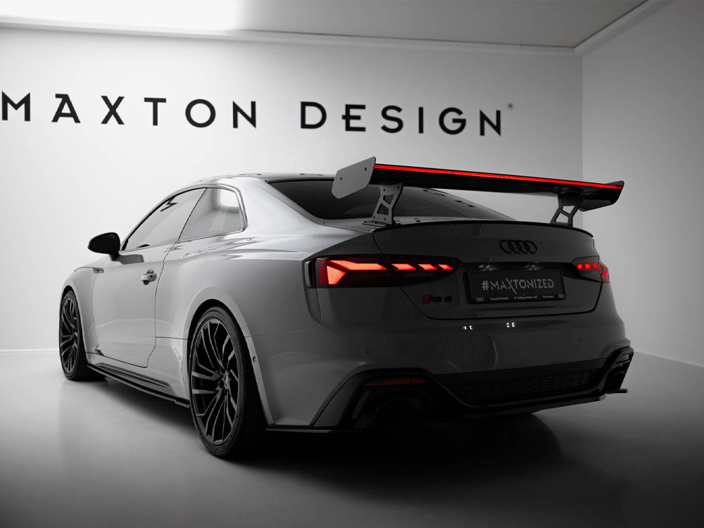 Maxton carbon spoiler with external brackets uprights v2 + led for audi a5 / a5 s-line / s5 / rs5 coupe f5 / f5 facelift models 2 Maxton carbon spoiler with external brackets uprights v2 + led for audi a5 / a5 s-line / s5 / rs5 coupe f5 / f5 facelift models - image 2