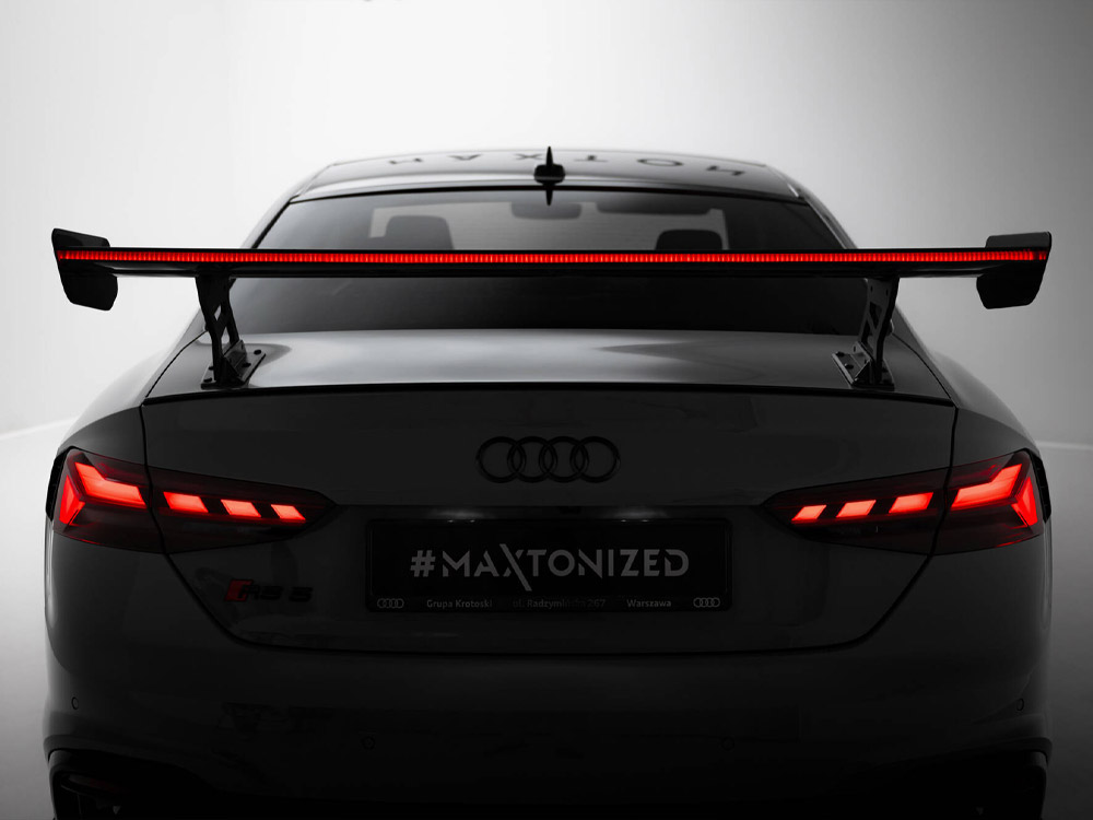 Maxton carbon spoiler with external brackets uprights v2 + led for audi a5 / a5 s-line / s5 / rs5 coupe f5 / f5 facelift models 5 Maxton carbon spoiler with external brackets uprights v2 + led for audi a5 / a5 s-line / s5 / rs5 coupe f5 / f5 facelift models - image 5