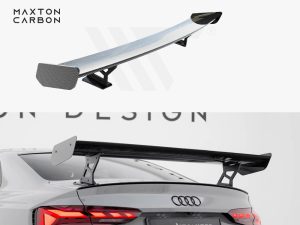 Maxton Carbon Spoiler with External Brackets Uprights V2 Audi A5 / A5 S-Line / S5 / RS5 Coupe F5 / F5 Facelift Models