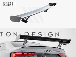 Maxton Carbon Spoiler with External Brackets Uprights V1 Audi A5 / A5 S-Line / S5 / RS5 Coupe F5 / F5 Facelift Models