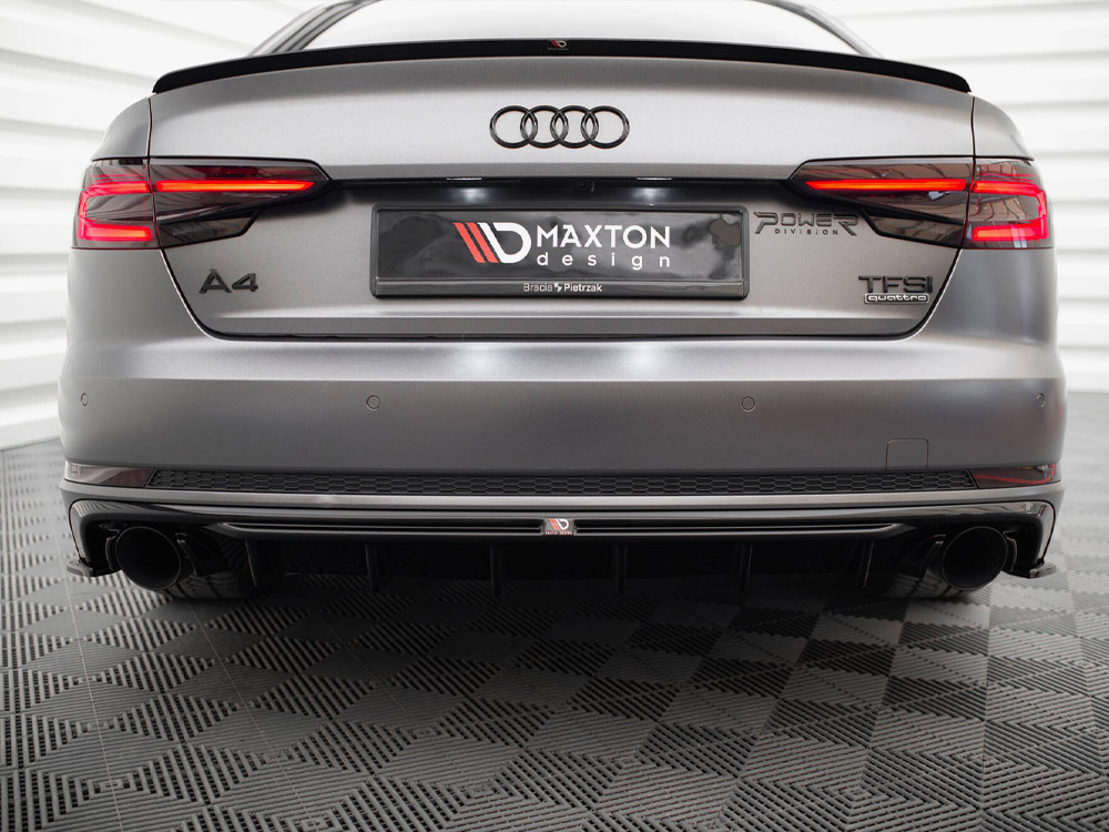 Maxton rear valance audi a4 b9 s-line (version with single exhaust tips on both sides) 4 Maxton rear valance audi a4 b9 s-line (version with single exhaust tips on both sides) - image 4
