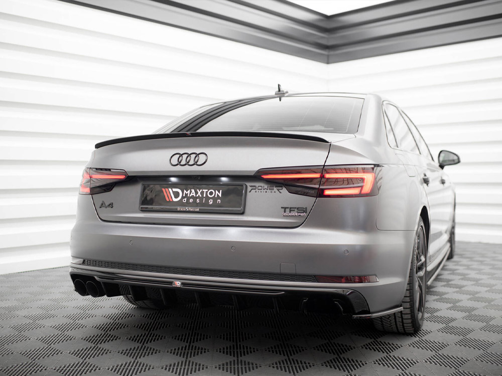 Maxton rear valance audi a4 b9 s-line (version with dual exhaust tips on one side) 2 Maxton rear valance audi a4 b9 s-line (version with dual exhaust tips on one side) - image 2