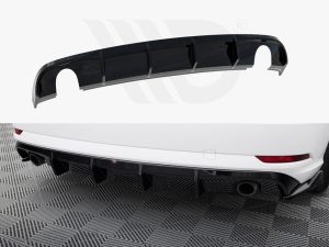 Maxton Rear Valance Audi A3 Saloon 8V Facelift Models (Version with Single Exhaust Tips on Both Sides)