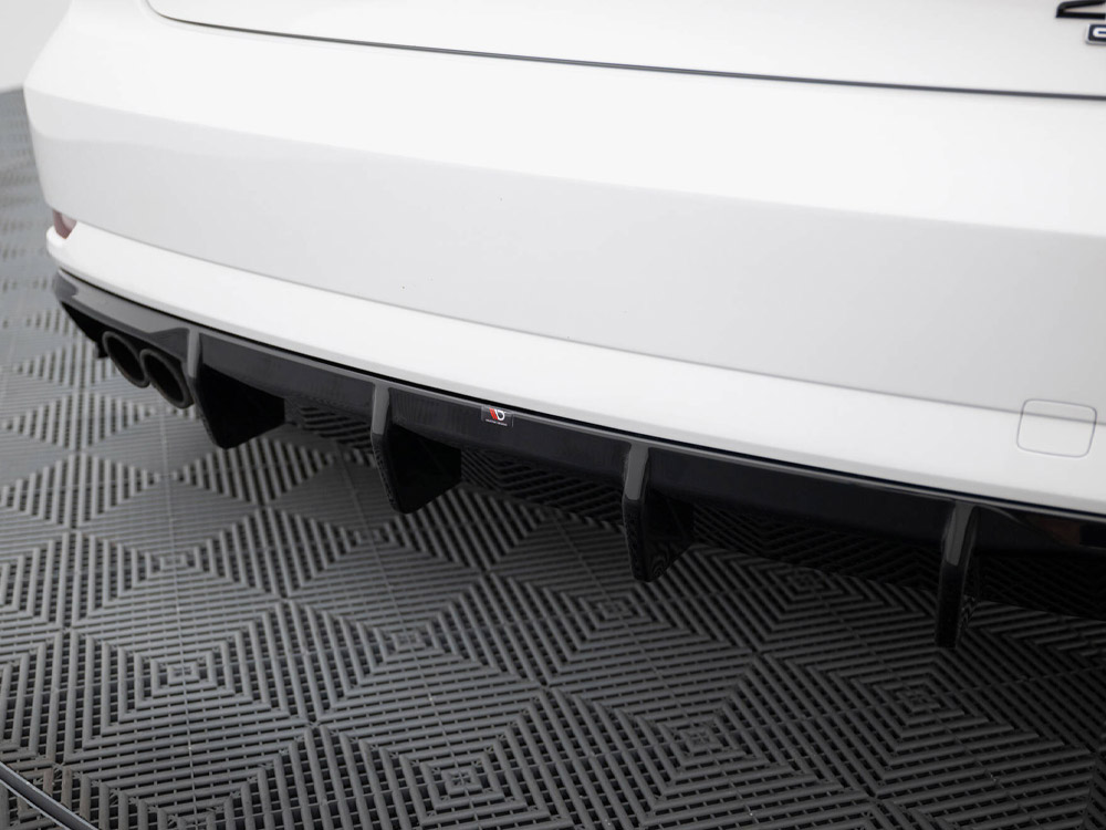 Maxton rear valance audi a3 saloon 8v facelift models (version with dual exhaust tips on one side) 4 Maxton rear valance audi a3 saloon 8v facelift models (version with dual exhaust tips on one side) - image 4