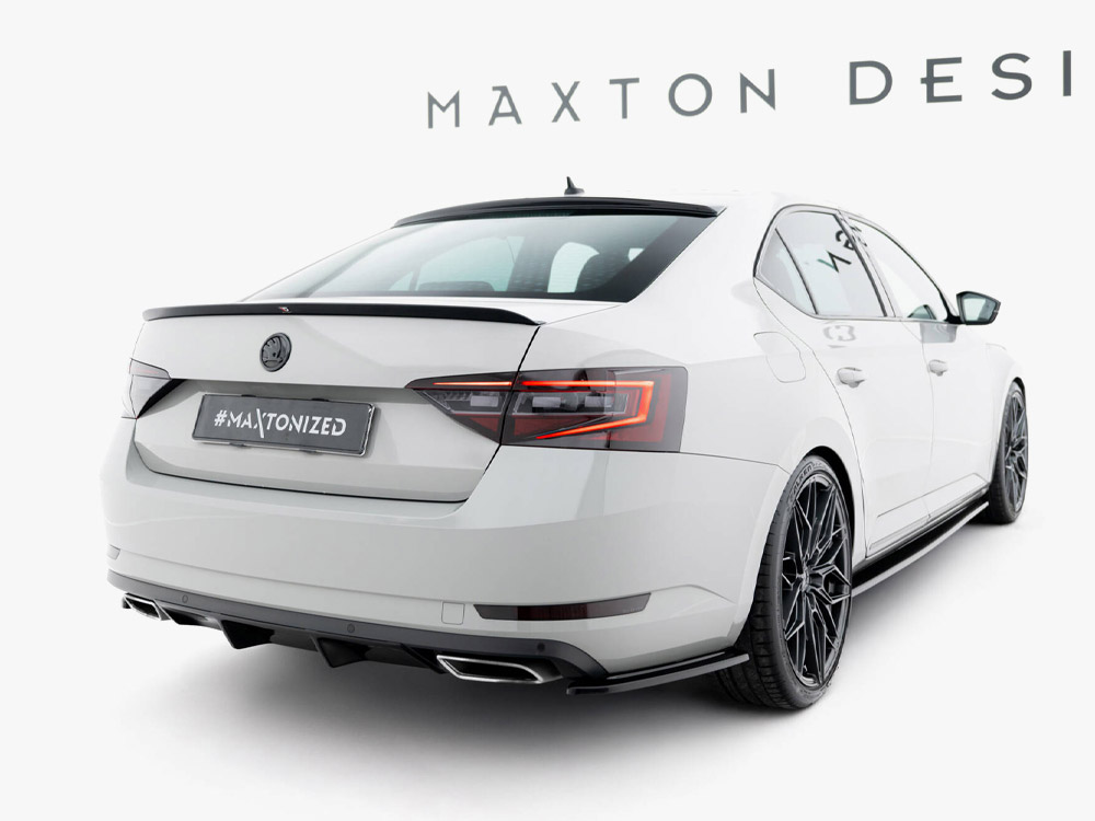 Maxton rear side splitters v2 skoda superb liftback/combi mk3 2 Maxton rear side splitters v2 skoda superb liftback/combi mk3 - image 2